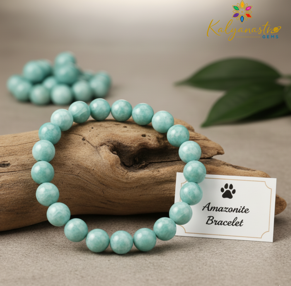 Amazonite Feroza Turquoise gemstone bracelet