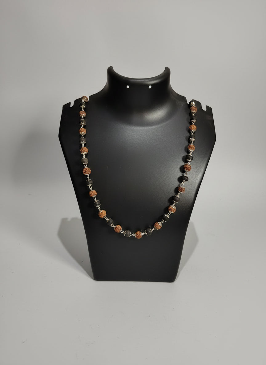Ebony karungali rudraksha mala