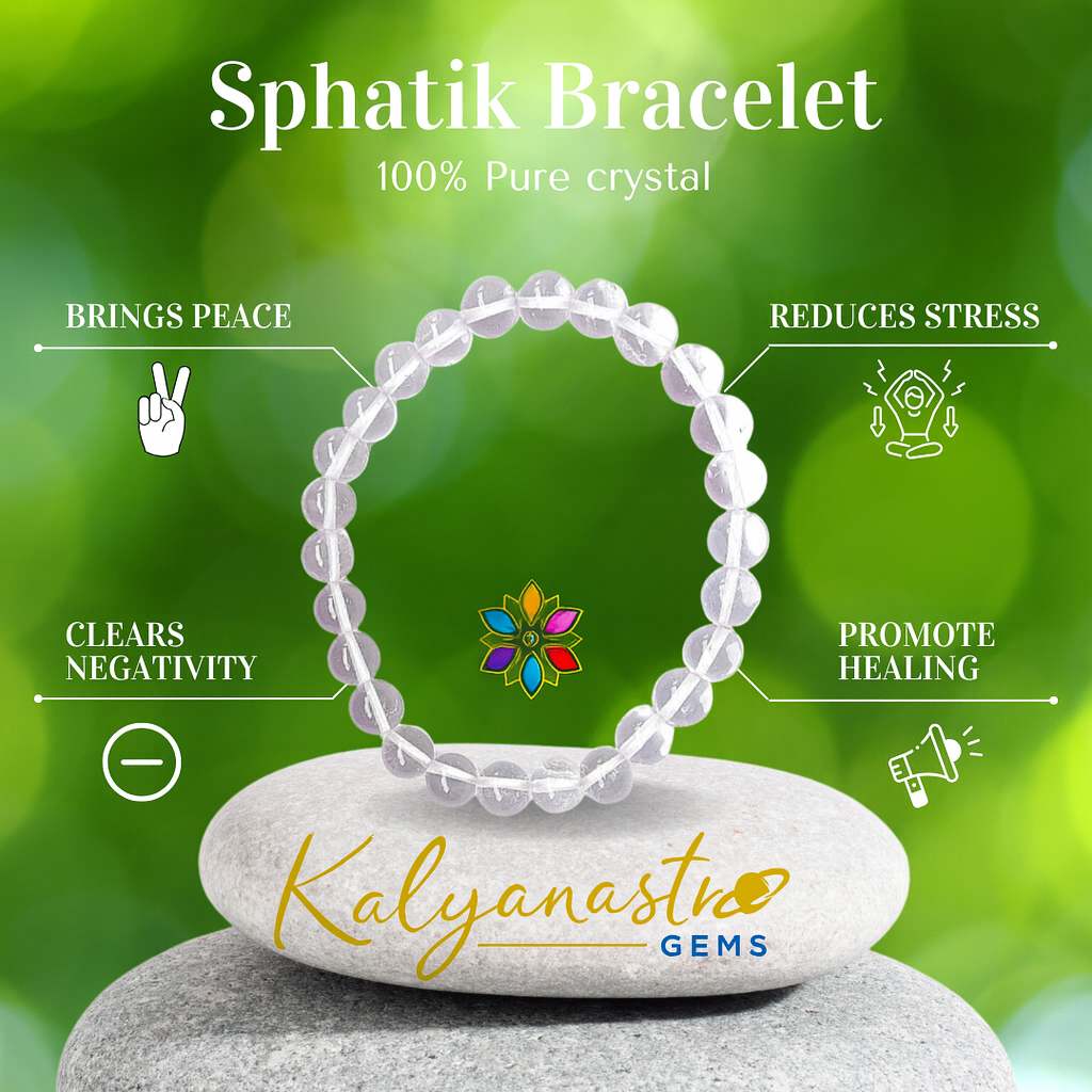 Sphatik Bracelet - 100% Pure crystal
