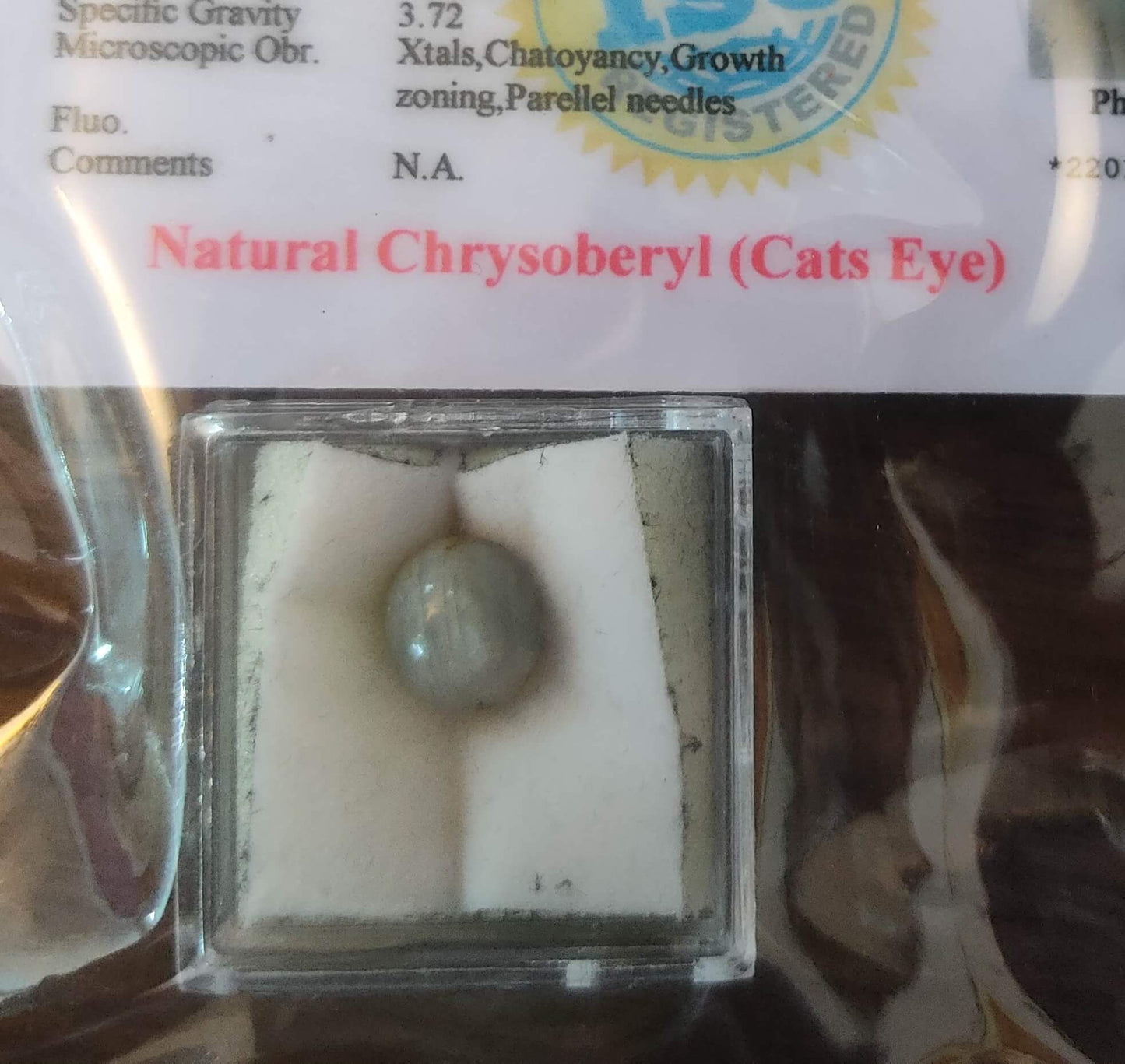 cats eye Chrysoberyl gemstone