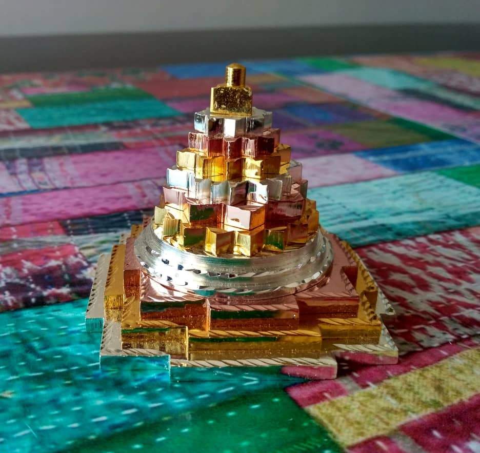 Meru Shree Yantra Ashtadhatu metal