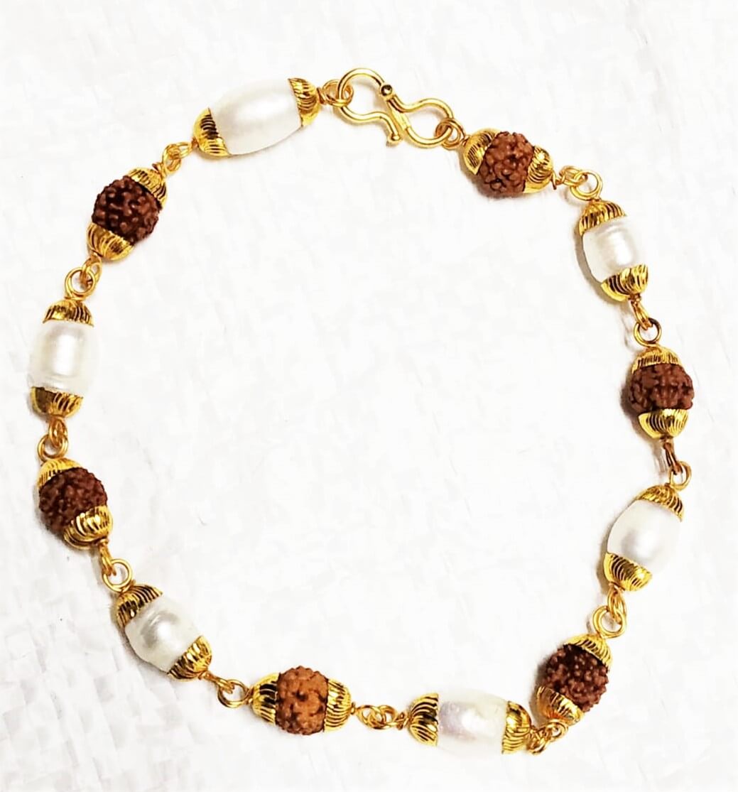 Rudraksha moti bracelet