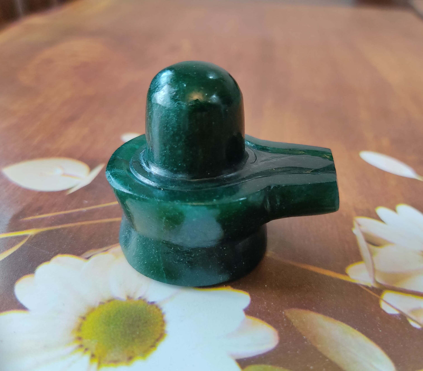Green jade shivling margaj