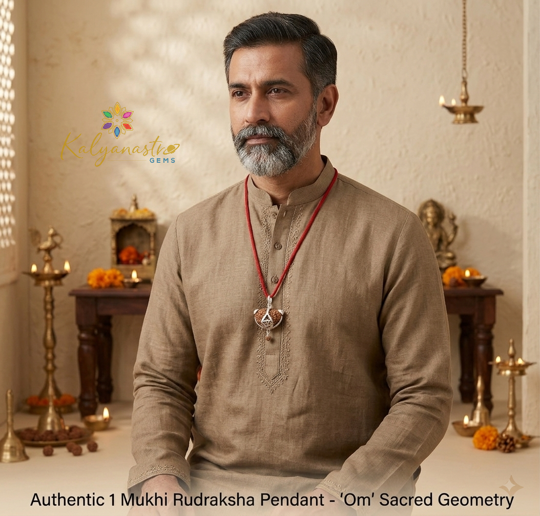1 Mukhi Certified Rudraksha Original in Om design