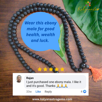 Ebony (Karungali Kattai) Mala - Kalyanastrogems