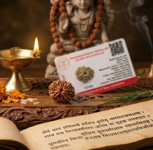 12 Mukhi Rudraksha Certified (Nepali origin)
