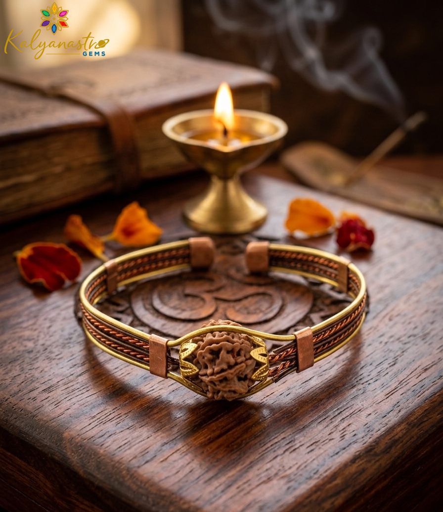 7 mukhi rudraksha kada bracelet