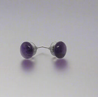 Amethyst stone Earrings Studs Tops - Kalyanastrogems
