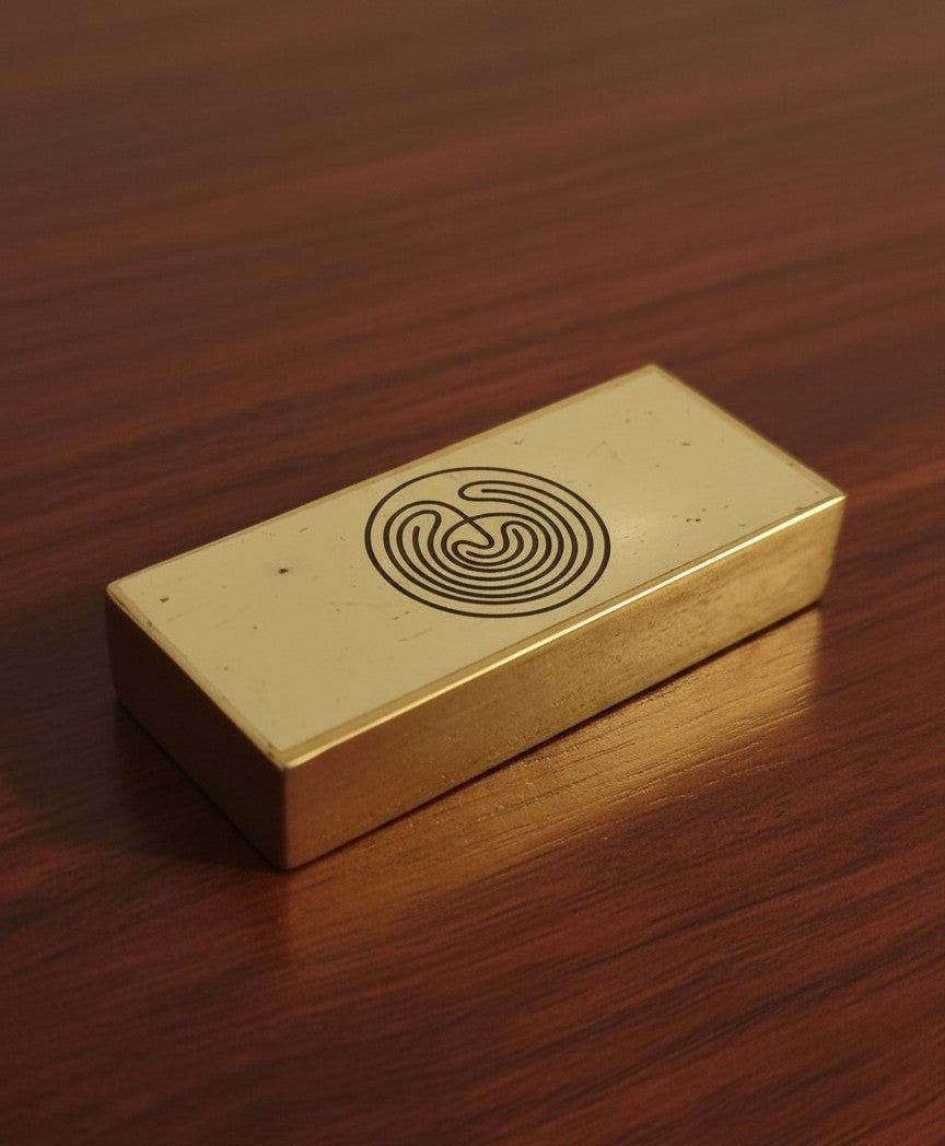 Aura Booster brass to stop harmful electronic rays IR EM