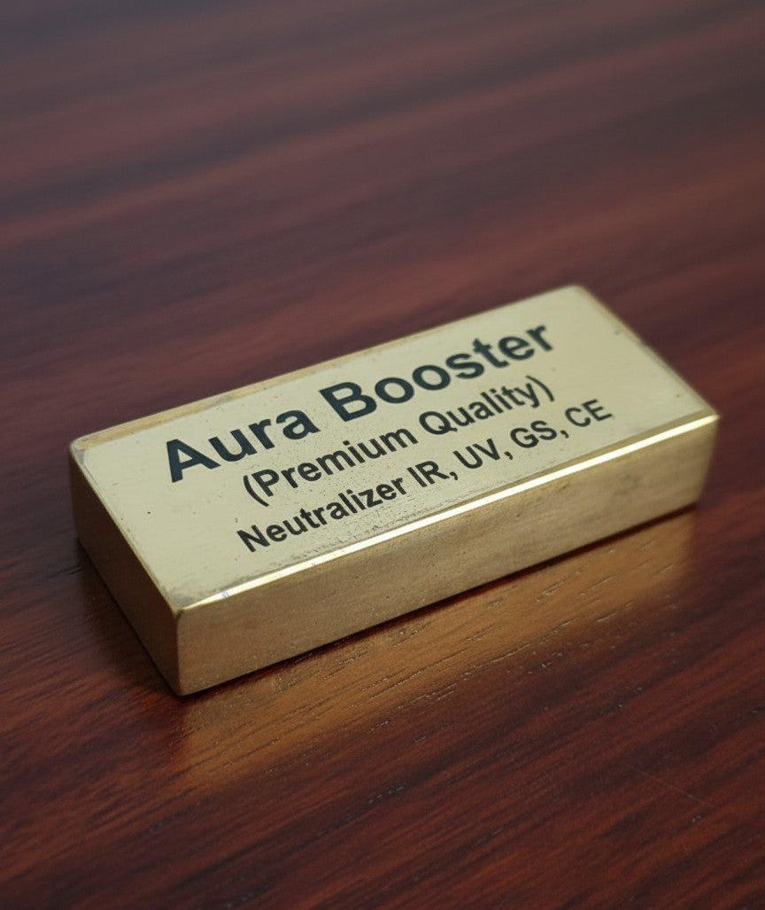 Aura Booster brass to stop harmful electronic rays IR EM
