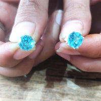 Blue topaz earrings
