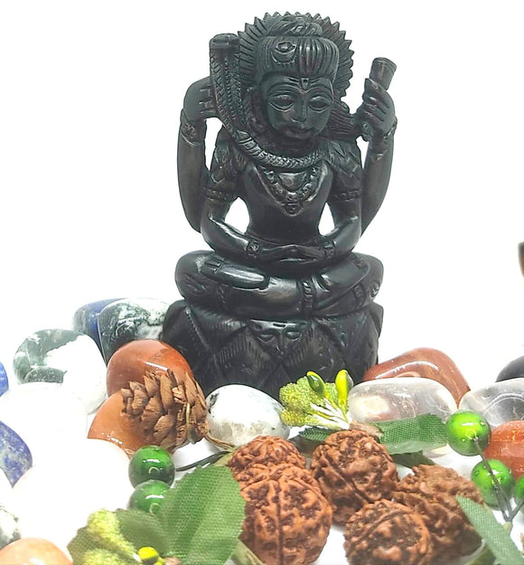 Ebony karungali Shiva idol
