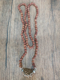 1 Mukhi Certified Original Rudraksha Mala ready to wear metal cap