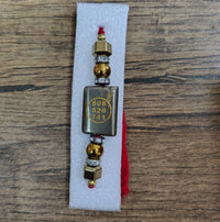 Real Pyrite Stone Raksha Sutra Rakhi Bracelet