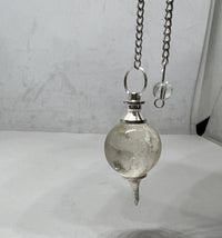 Crystal Clear quartz Pendulum for positive energy