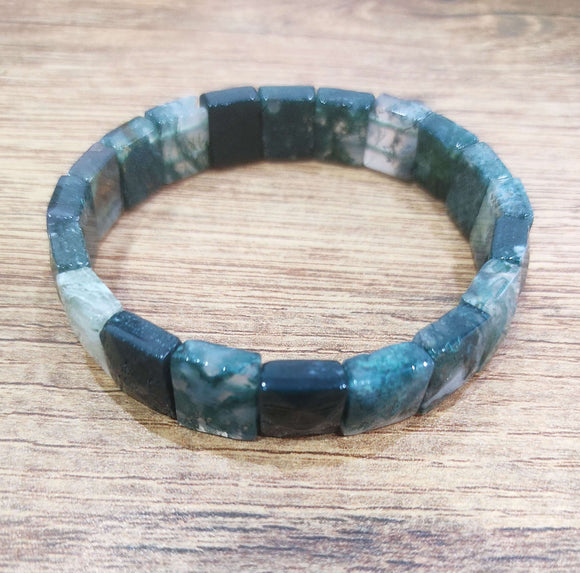 Moss Agate Stone Bracelet | Moss Agate Stone Collection | PlayHardLookDope
