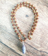 Narmadeshwar Shivling Rudraksha Mala Pendant - Kalyanastrogems