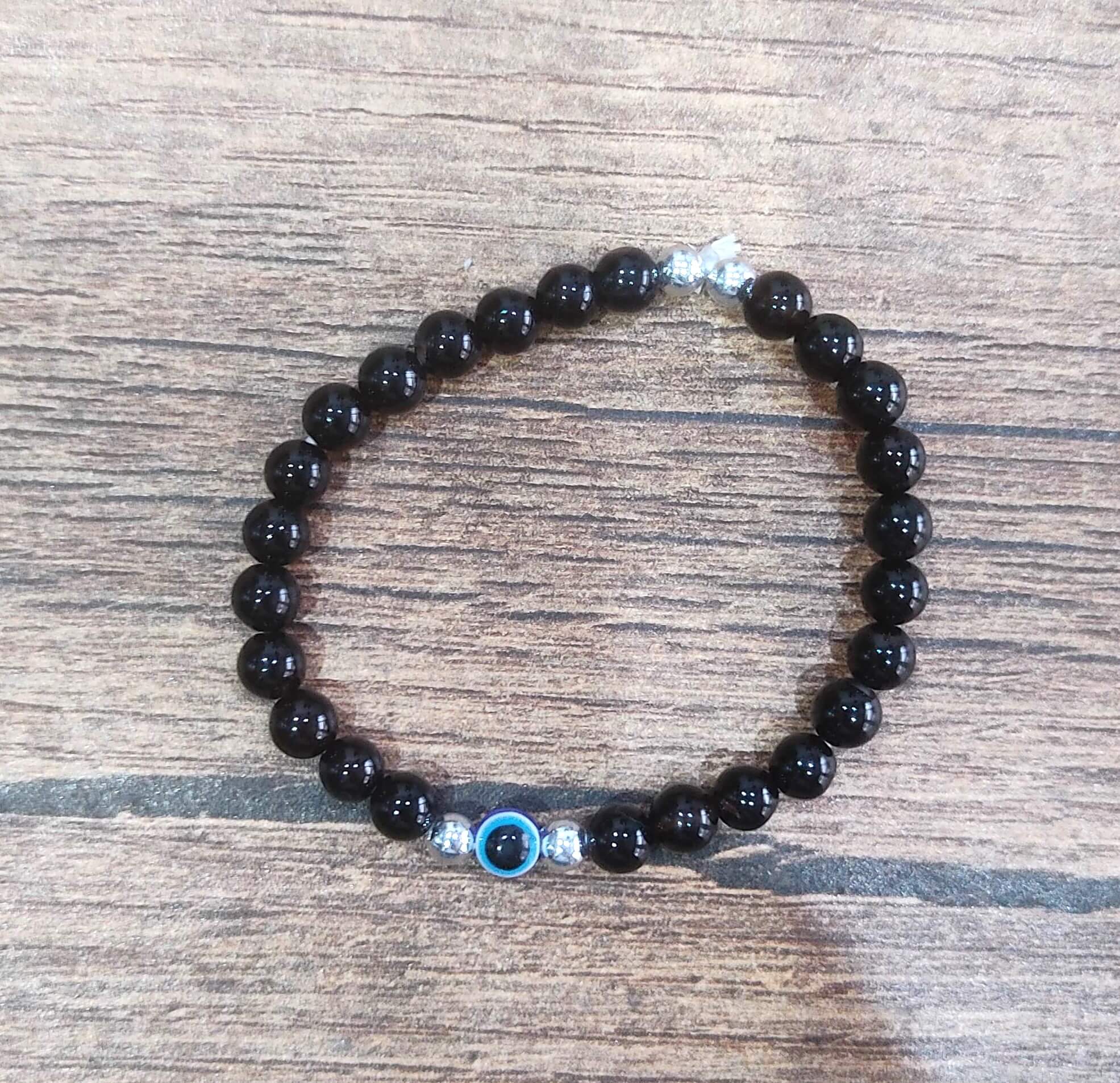 Nazariya Evil Eye Black Onyx Bracelet Kalyanastrogems Nazariya evil eye black onyx bracelet kalyanastrogems