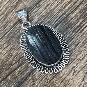 Black tourmaline Pendant Locket