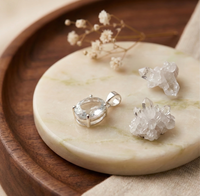 Sphatik Pendant - 100% Pure crystal Quartz