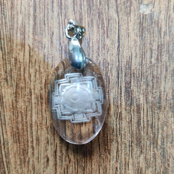 sphatik shree yantra pendant