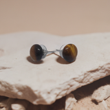 Tiger eye stone Earrings Studs Tops