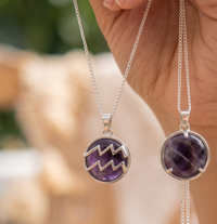 Aquarius rashi amethyst Pendant