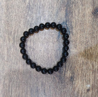Black obsidian Bracelet for nazar - Kalyanastrogems