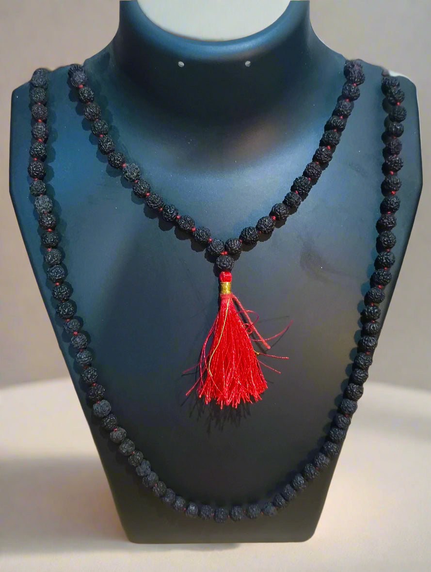 rudraksh mala in black colour