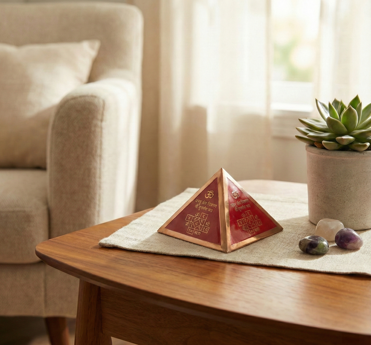 Vastu Dosh Nivaran Yantra Pyramid Copper