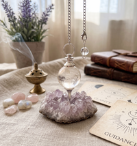Crystal Clear quartz Pendulum for positive energy
