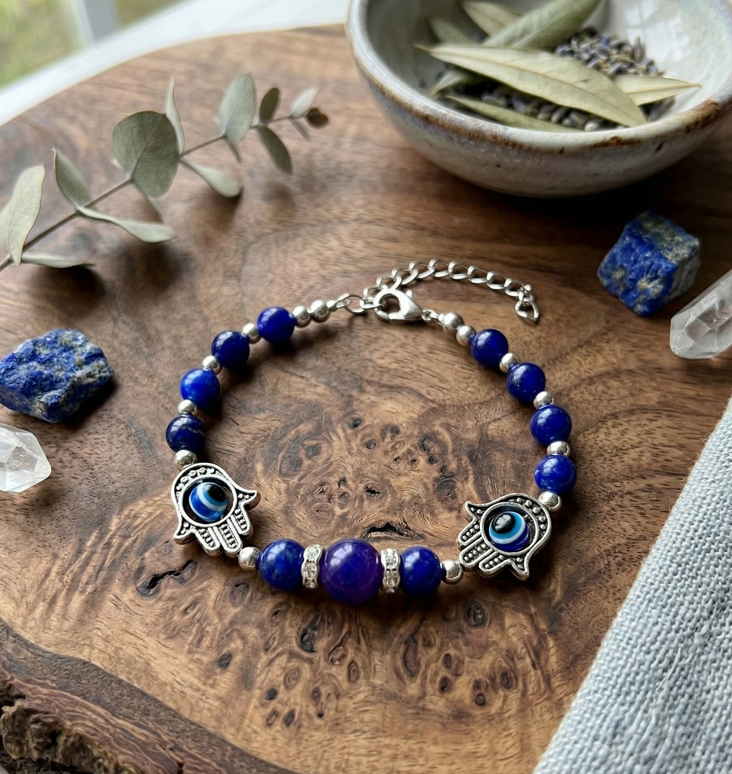 Evil eye Bracelet (Nazar Suraksha)  for protection - Metal
