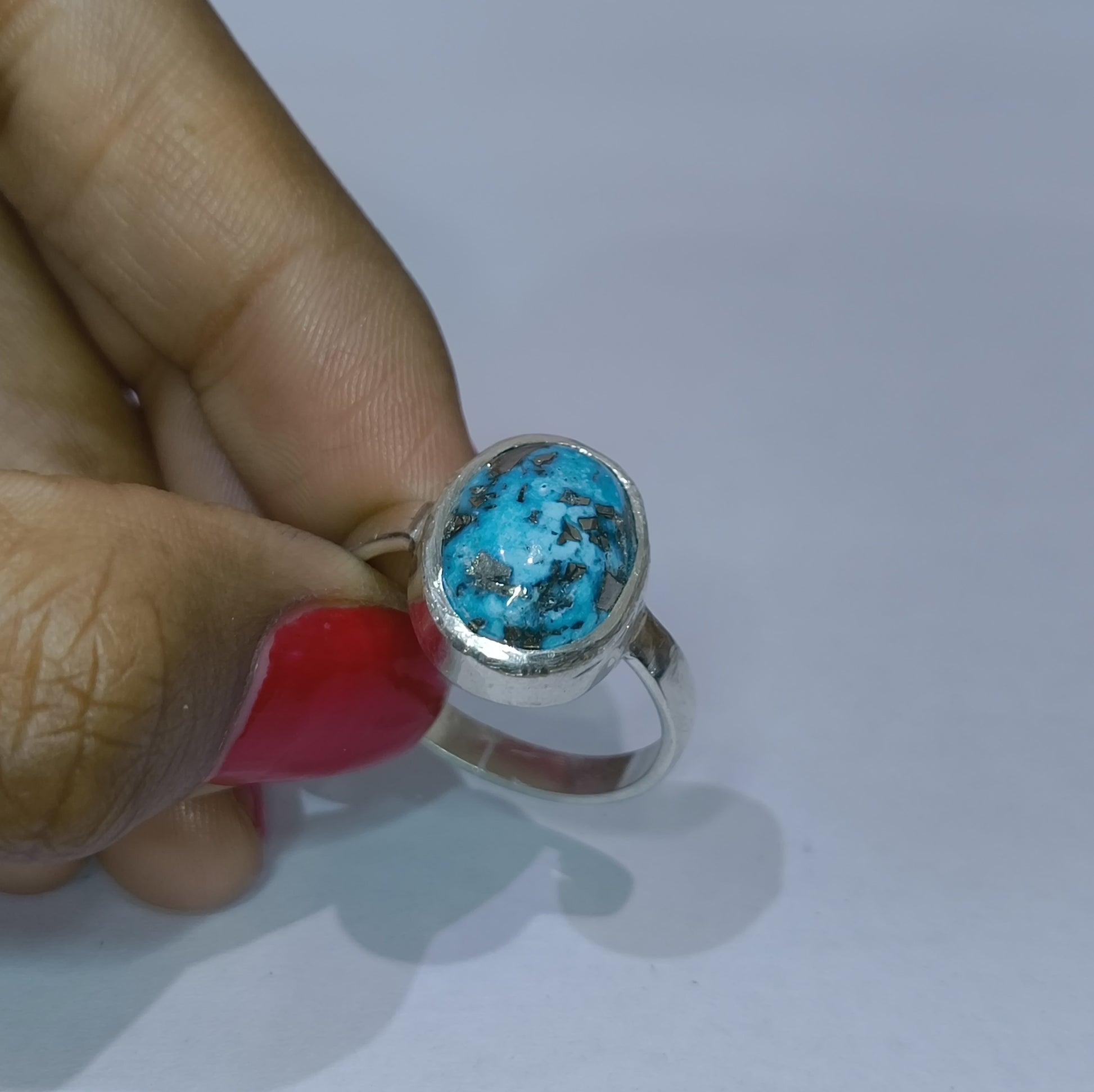 Original Firoza Stone Price Turquoise (Firoza) Stone Silver Ring