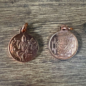 Kanakdhara Yantra (Lakshmi locket) Copper pendant for wealth