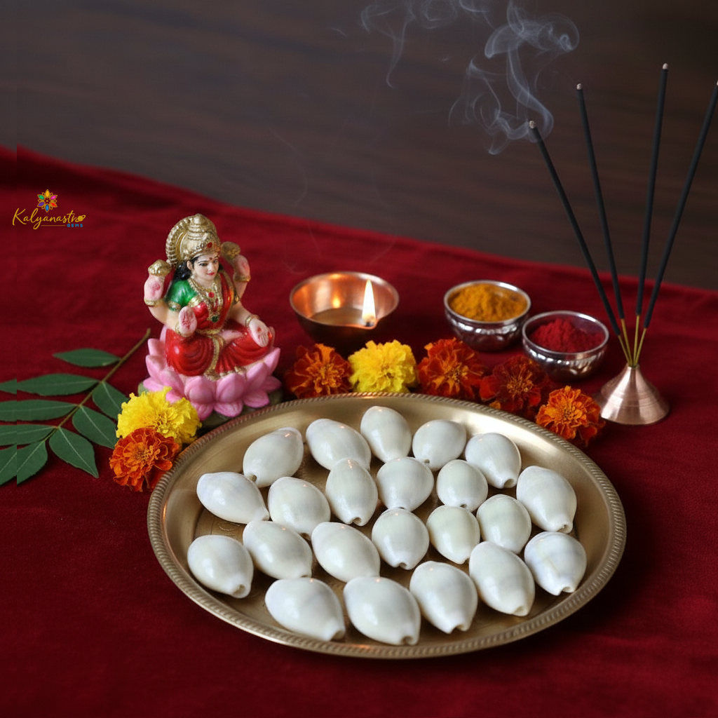 Kaudi lakshmi (Kauri set of 11) Yellow mix