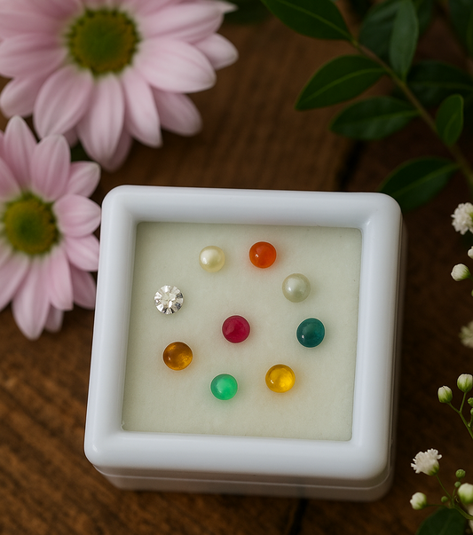 Real Navratan stone set