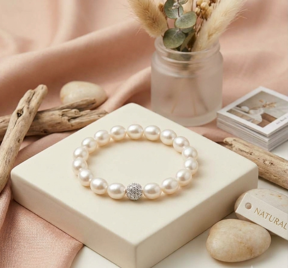 Moti Pearl Bracelet - Elegant look