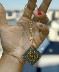 Pyrite Money keychain for prosperity - Kalyanastrogems