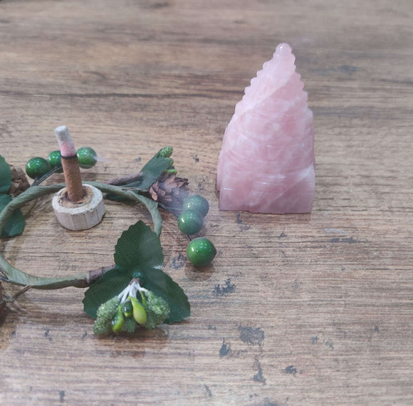 rose quartz shree yantra 