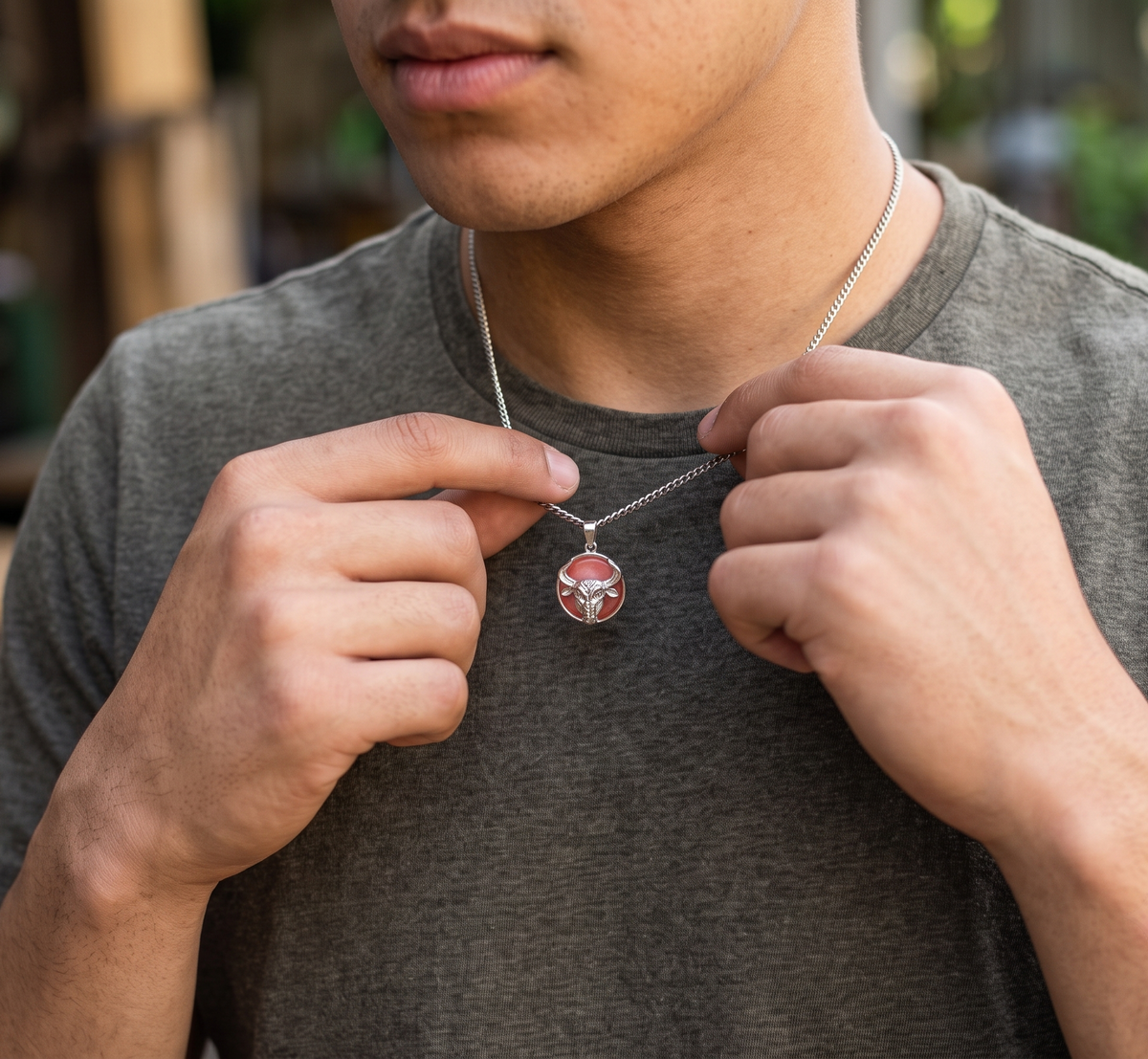 Taurus (Vrishabh) rashi pendant