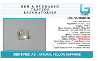 Yellow Sapphire (PUKHRAJ) Stone Ceylon 5 carats