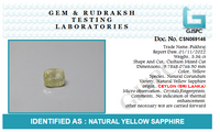 Yellow Sapphire (PUKHRAJ) Stone Ceylon 5.4 carats