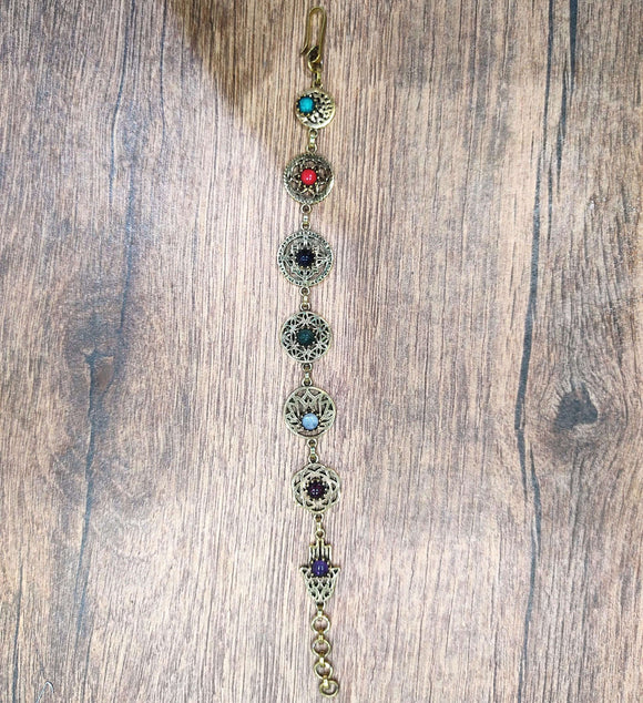 Chakra Bracelet Set of 7 Adjustable, chakras jewelry | shanti boutique  spiritual jewelry