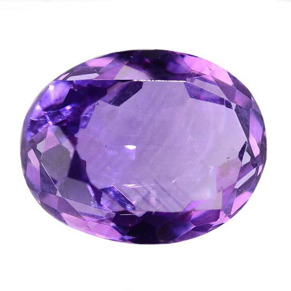 Amethyst Diamond Ring 14K White Gold Heart Shape | R62718 | Peora