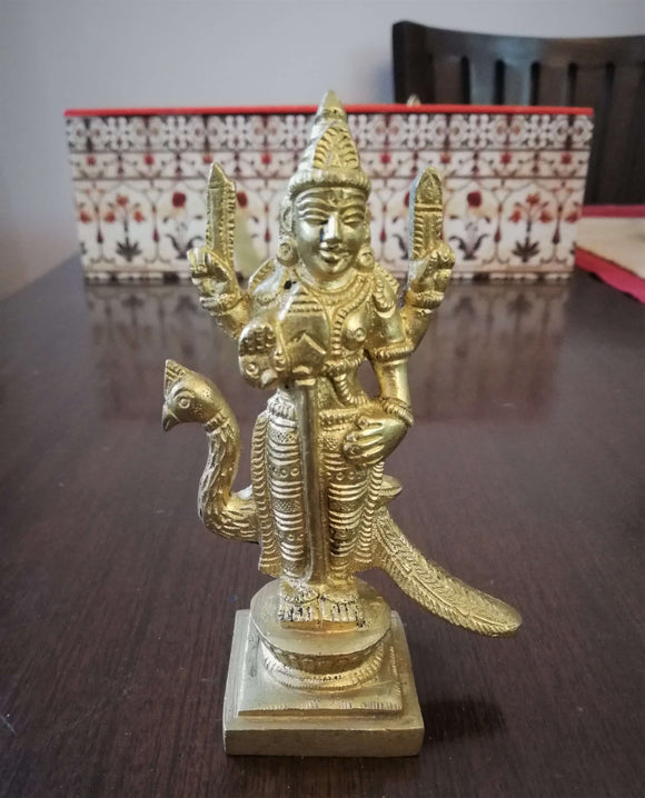 Murugan Kartikeya Swamy idol brass