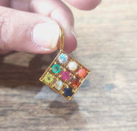 Navratan stone pendant