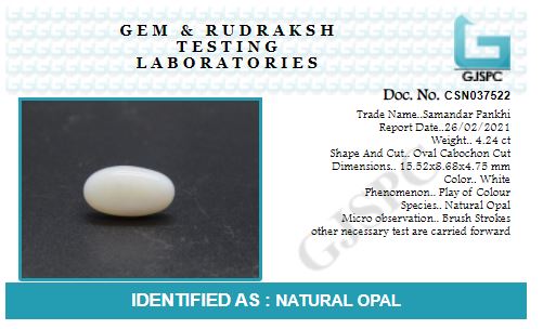 Opal gemstone