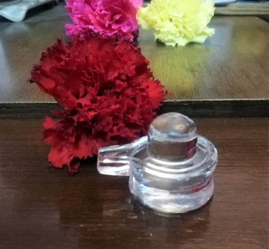 Sphatik lingam crystal