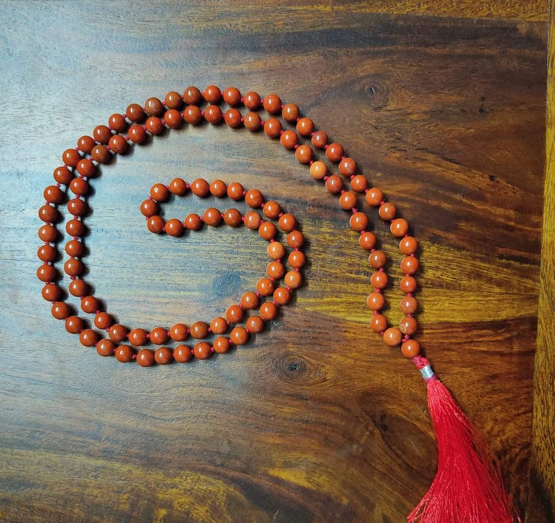 Red Jasper stone Mala for Mangal Dosh Kalyanastrogems