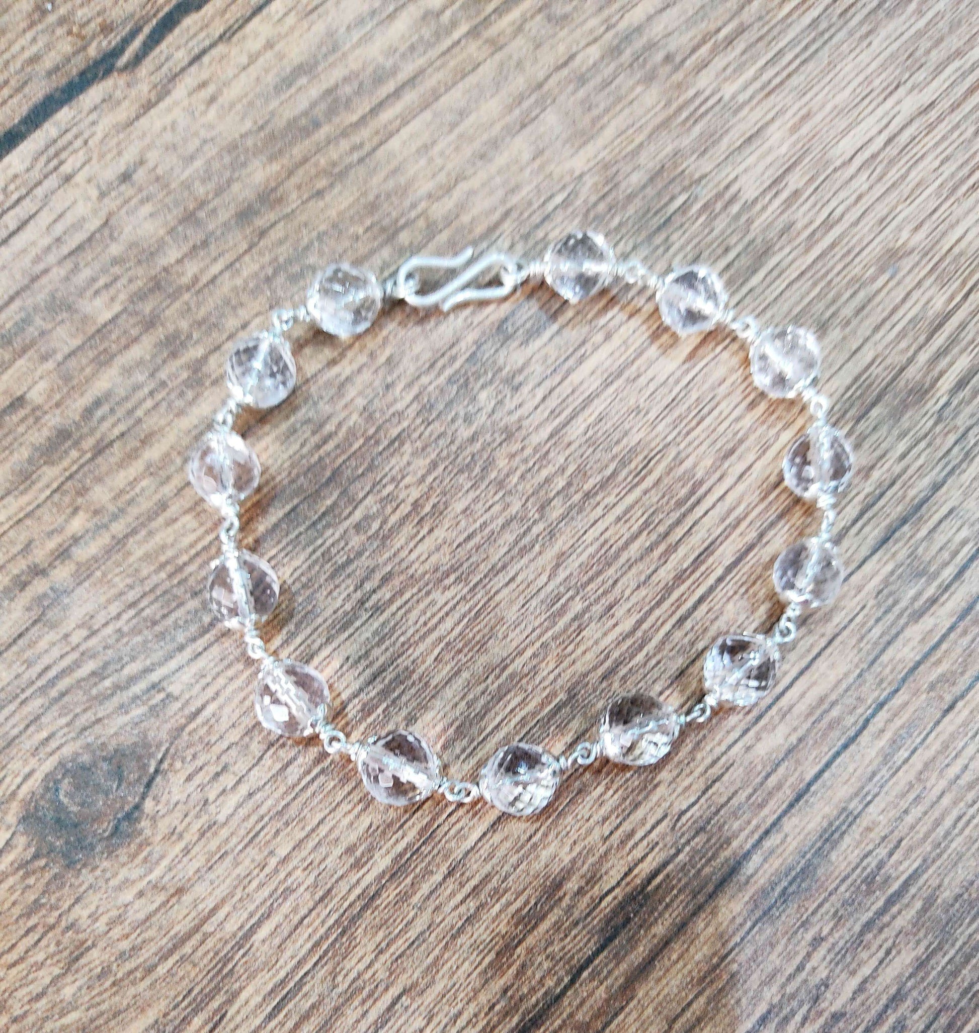 Sphatik Bracelet Silver – Kalyanastrogems - Main Image